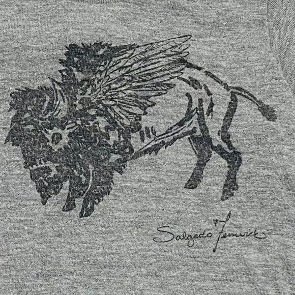 american Apparel x Salgado Fenwick Grey Tee - Picture 2 of 3